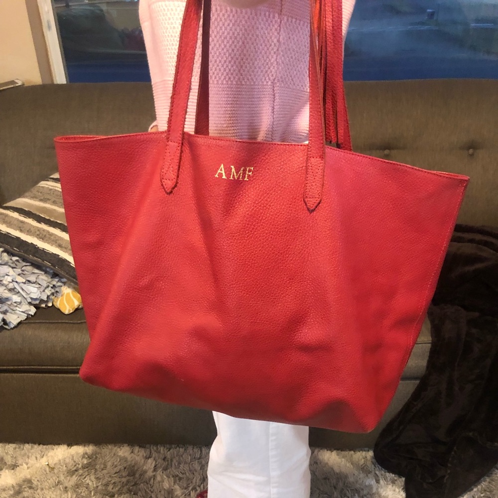 Palo Rosa tote leather Red